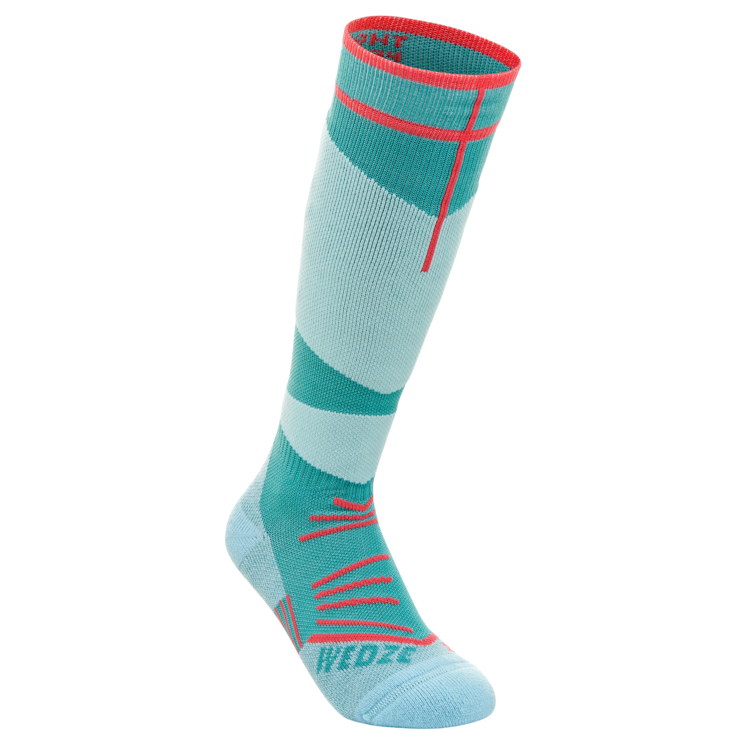 WEDZE KIDS’ SKI SOCKS 500 - BLUE