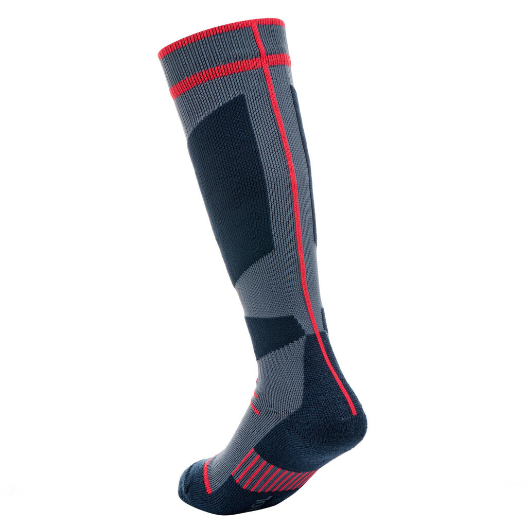 CHILDREN'S SKI SOCKS 500 - NAVY BLUE