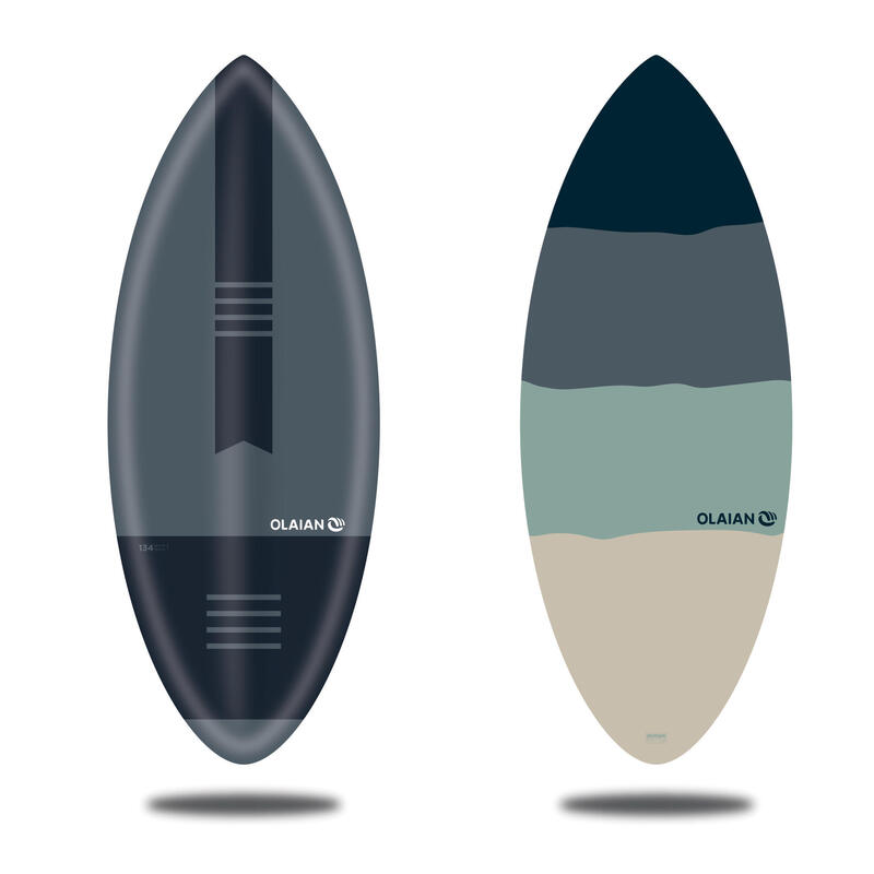 Adult foam skimboard blue grey