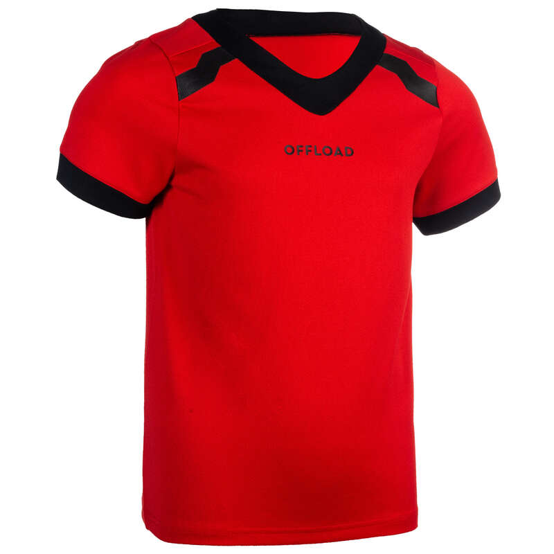 CLUB APPAREL OFFLOAD Rugby - R100 Adult Club Shirt - Red OFFLOAD - Rugby Clothing