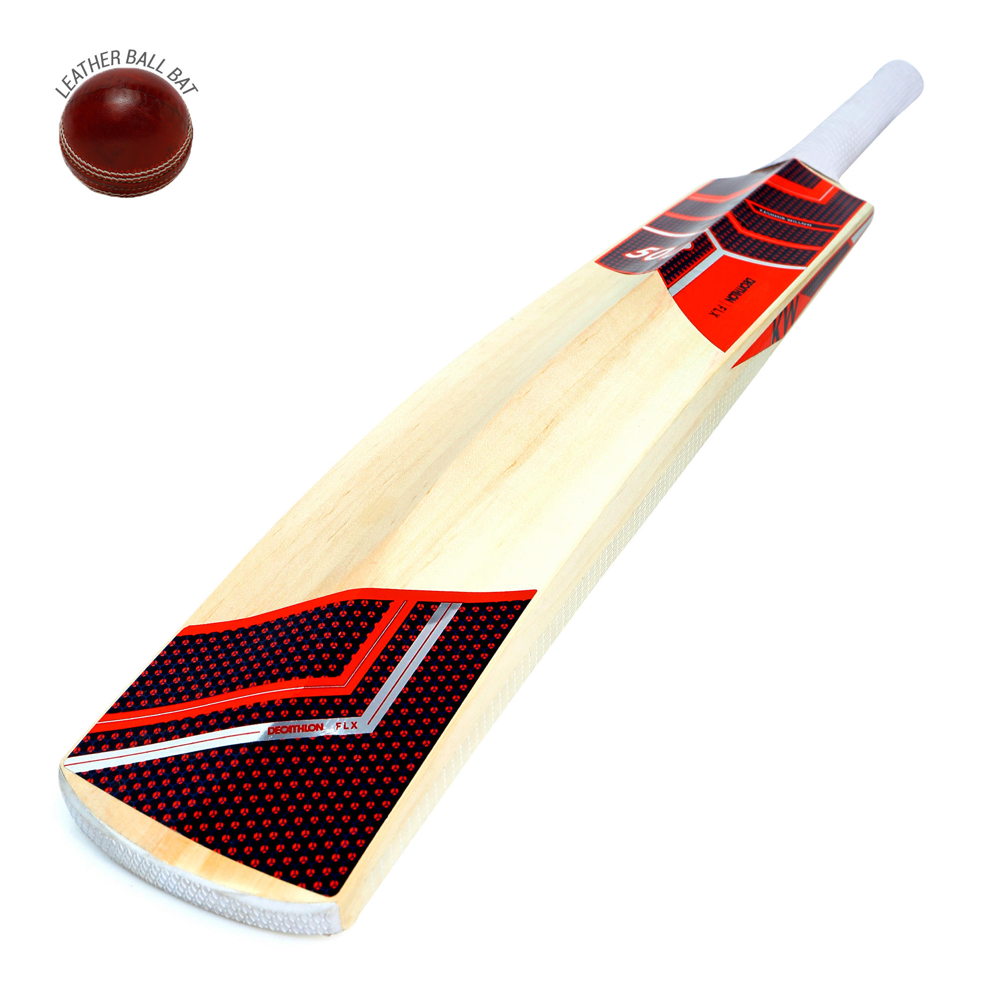 KW500 ADULT KASHMIR WILLOW CRICKET BAT RED