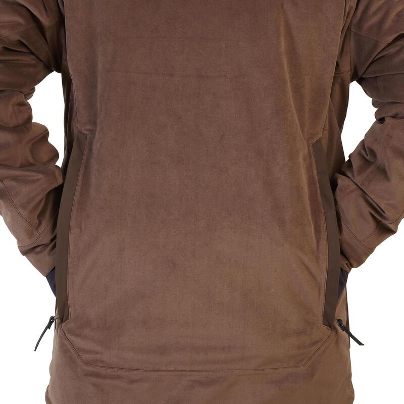 Lovecká nepromokavá bunda 3v1 900 hnědá 
