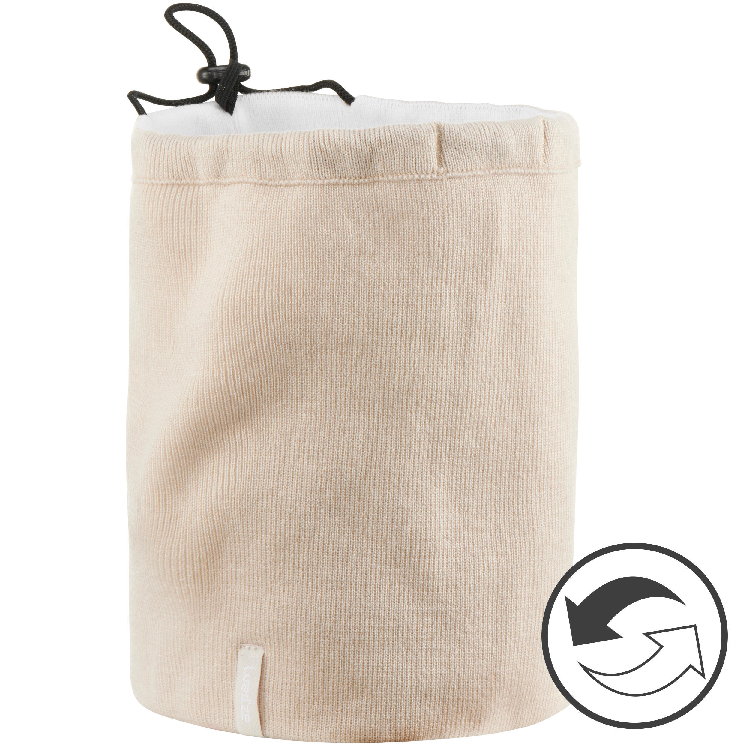 ADULT SKIING REVERSIBLE NECK WARMER SNOW - WHITE 2/12