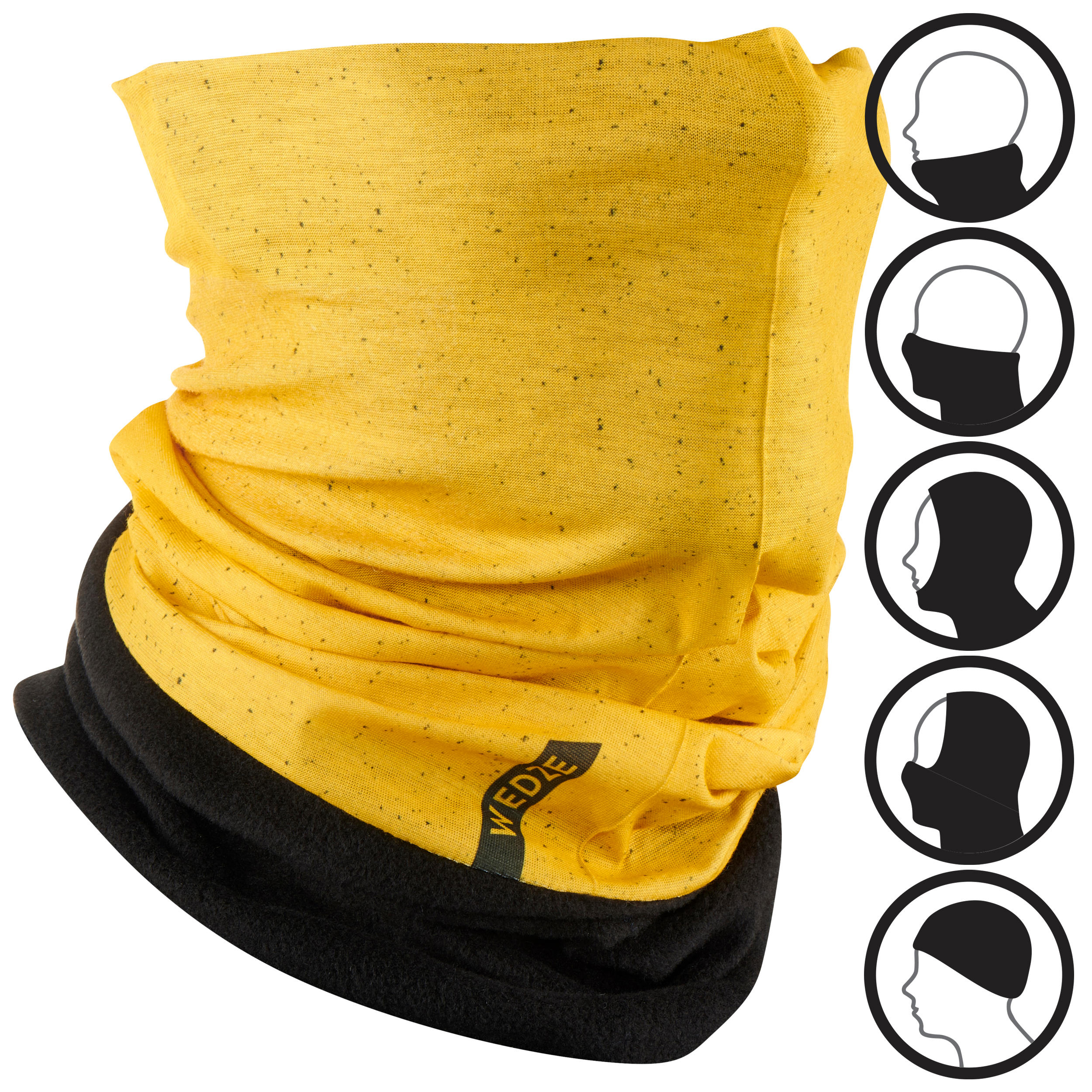 ADULT SKI NECKWARMER HUG OCHRE SPRAY