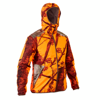 VESTE CHASSE IMPERMÉABLE SILENCIEUSE LIGHT CAMO FLUO 500