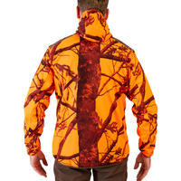 VESTE CHASSE IMPERMÉABLE SILENCIEUSE LIGHT CAMO FLUO 500