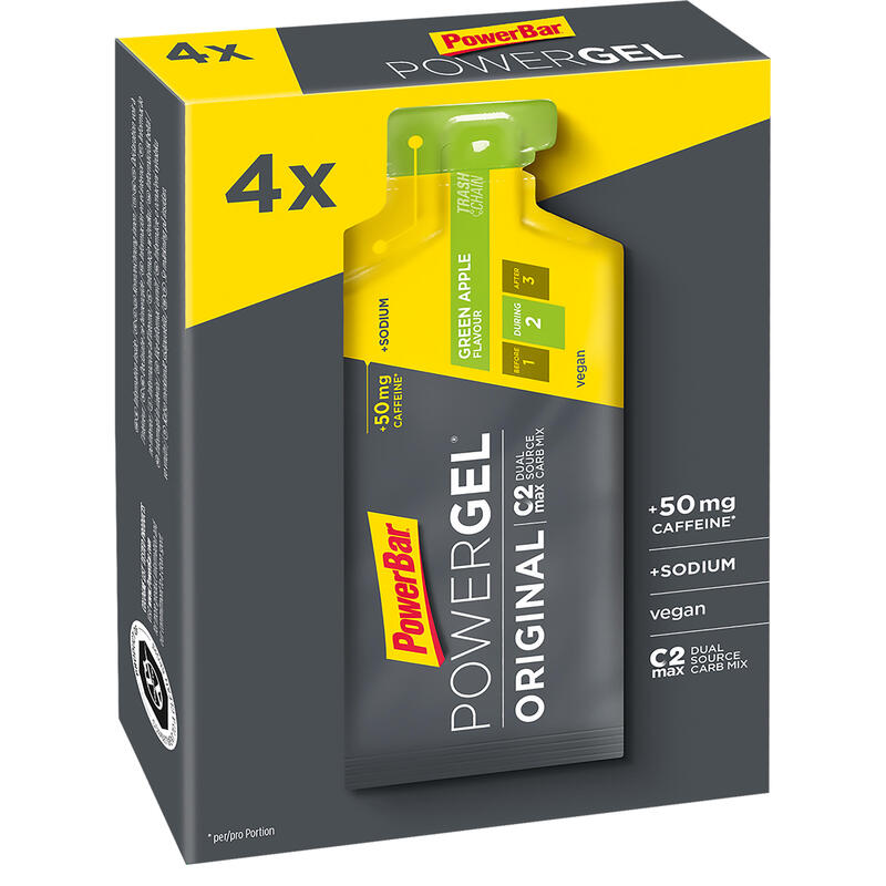 Gel energético POWER GEL manzana 4x41 g