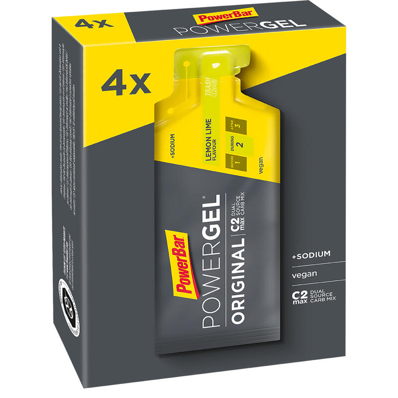 Gel energético POWER GEL limón 4x41 g