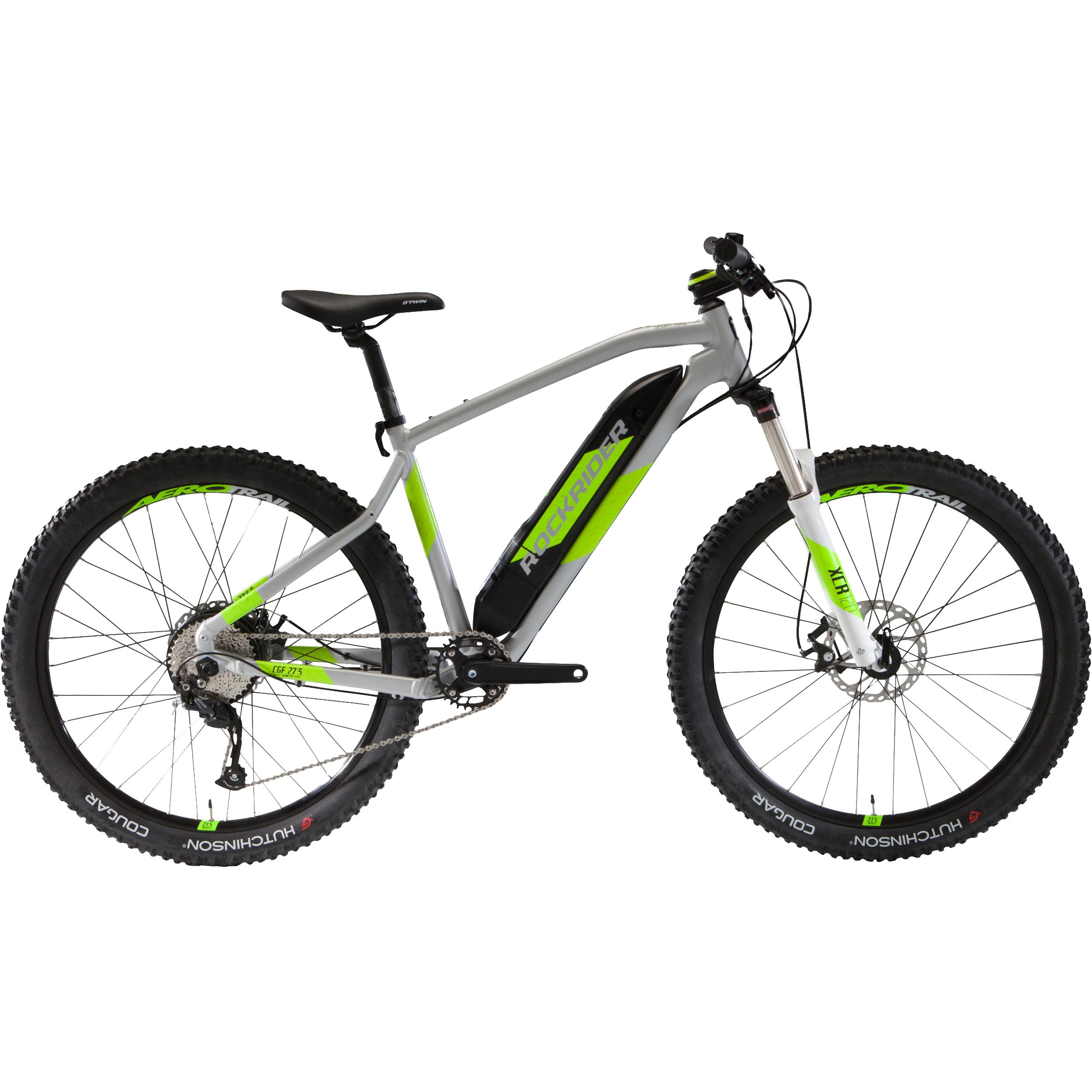 27.5" Electric Mountain Bike E-ST500 V2 - Grey/Yellow 1/13