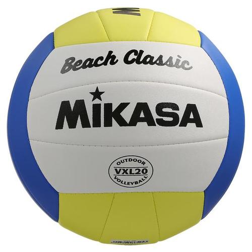 Ballon de beach volley Beach Classic jaune et blanc
