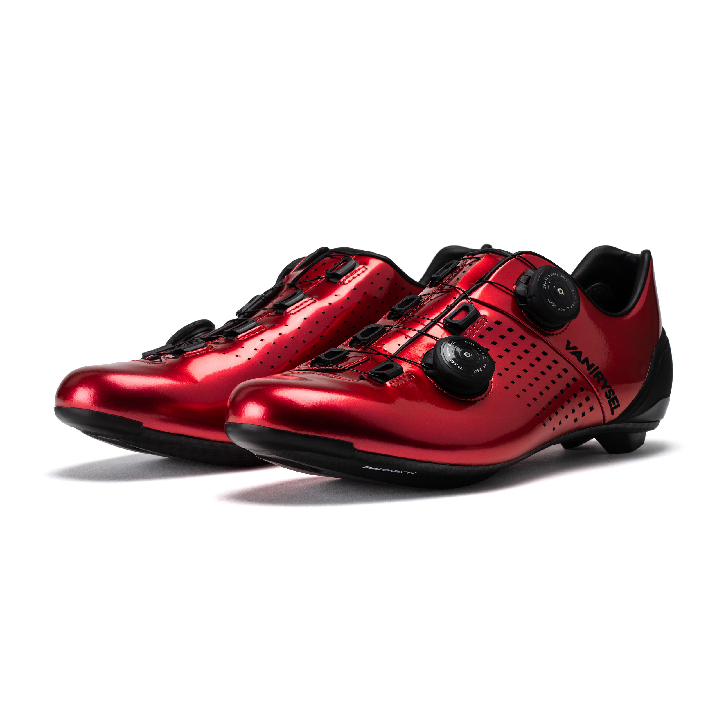 VAN RYSEL RoadR 900 Full Carbon Road Cycling Shoe - Red