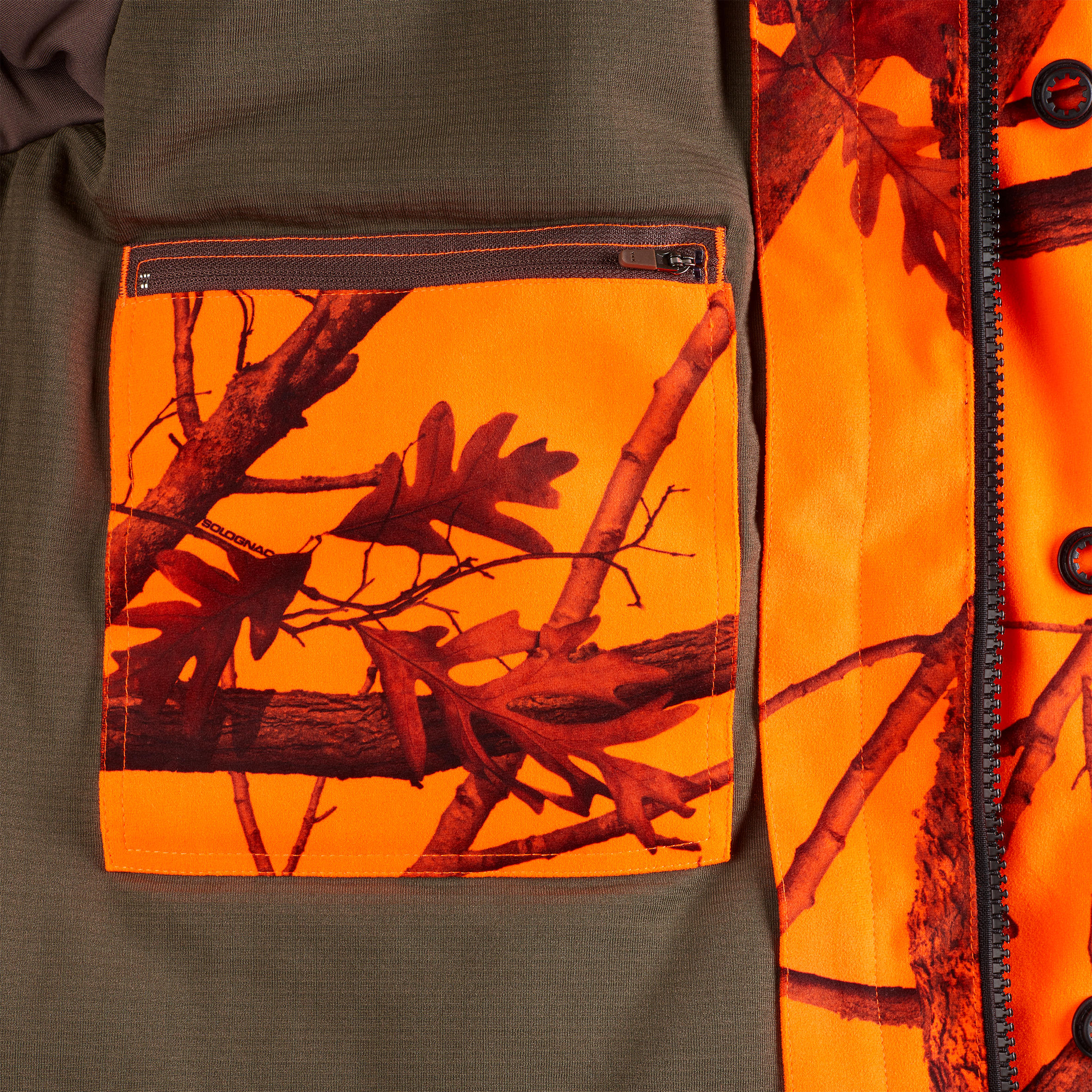Jagdjacke 3-IN-1 900, wasserdicht, camouflage/orange 8/27