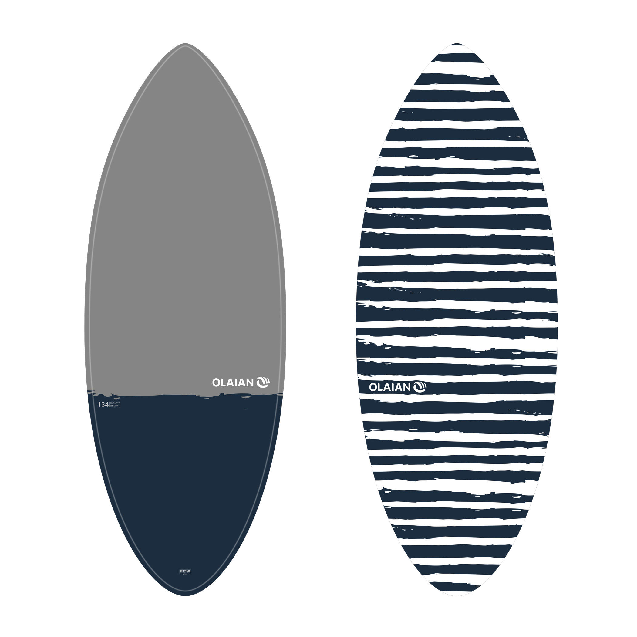 Tabla Skimboard 900 Adulto Fibra Compuesta Azul Gris 2/5