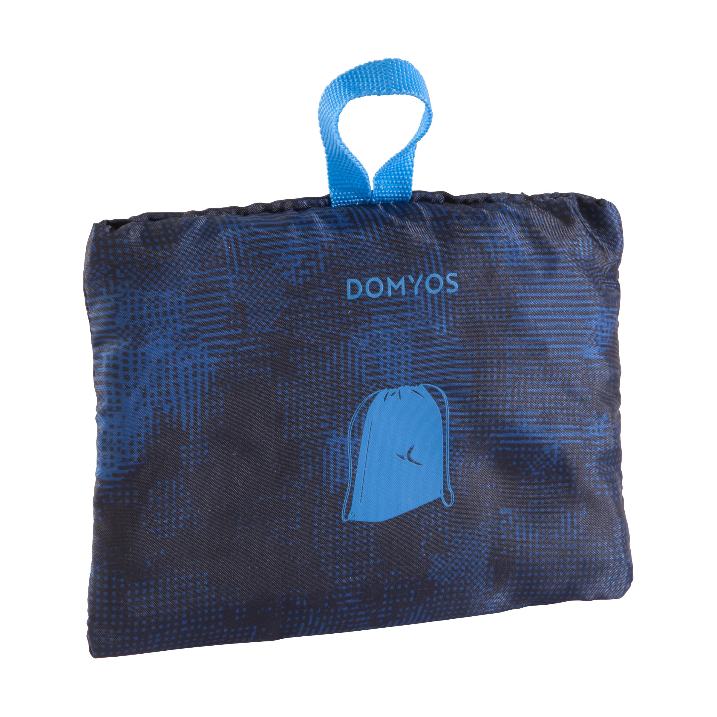 Fitness Cardio Training Fold-Down Shoe Bag - Blue Camouflage 6/6
