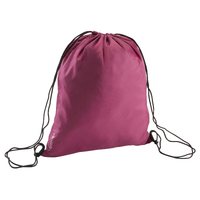 Sac à chaussures fitness pliable bordeaux