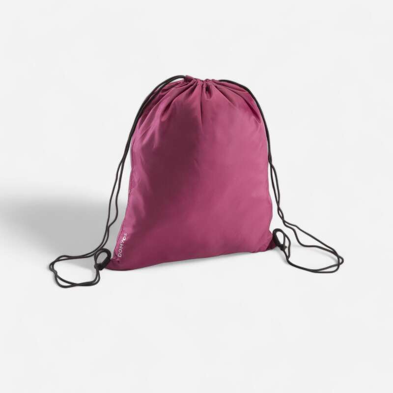 DOMYOS FoldDown Fitness Shoe Bag Burgundy Decathlon