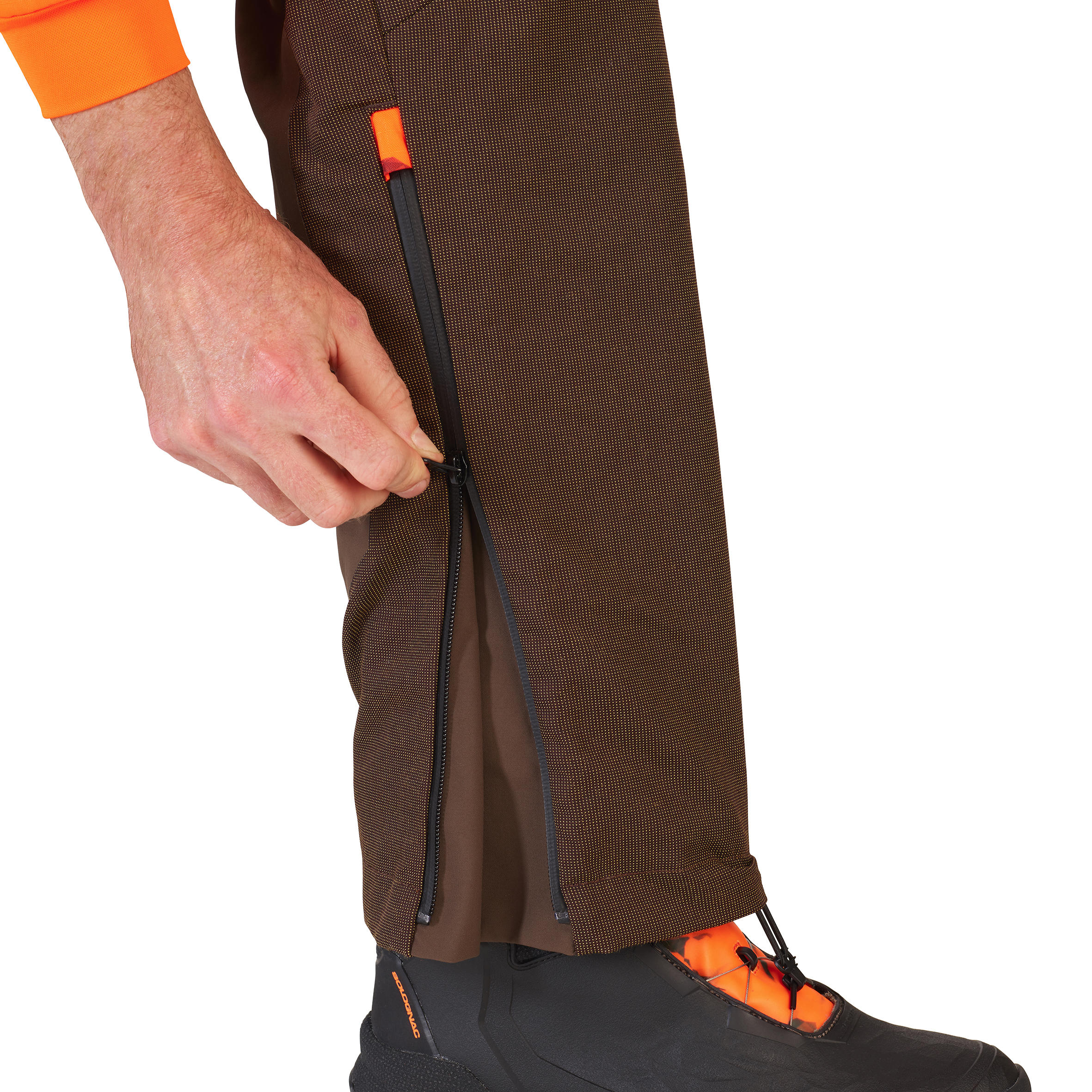 Pantalon De Caza Hombre Solognac Supertrack 900 Impermeable Aramida  Resistente