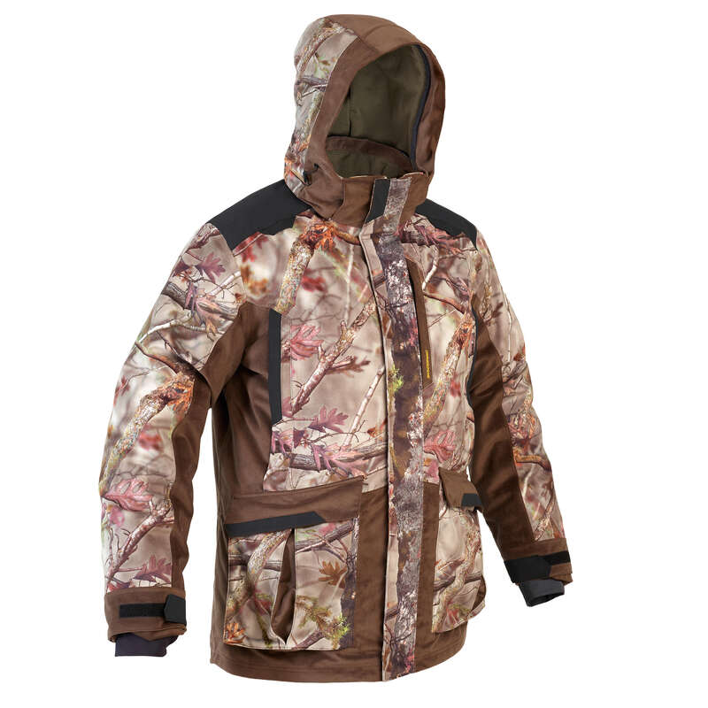 POSTED CAMOUFLAGE CLOTHING Shooting and Hunting - 3/1 WARM JACKET 900 CAMO BR SOLOGNAC - Hunting Types
