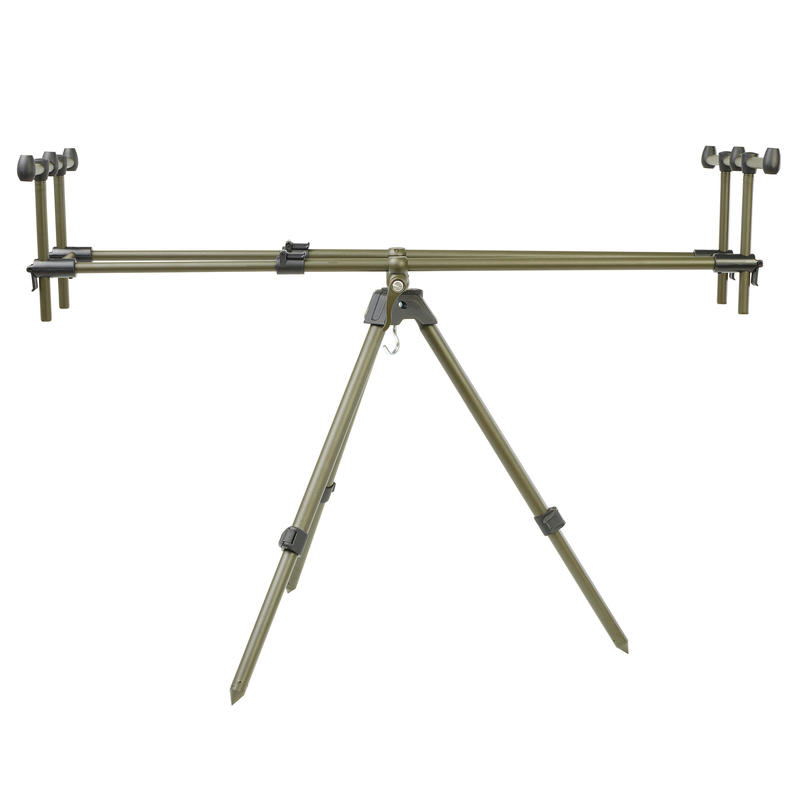 ROD POD TRIPOD 3 RODS carp fishing rod rest Decathlon