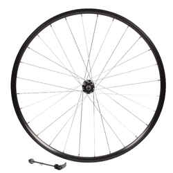 Mountain Bike Wheel Front 27.5" Double-Walled Rim V-Brake QR - Black