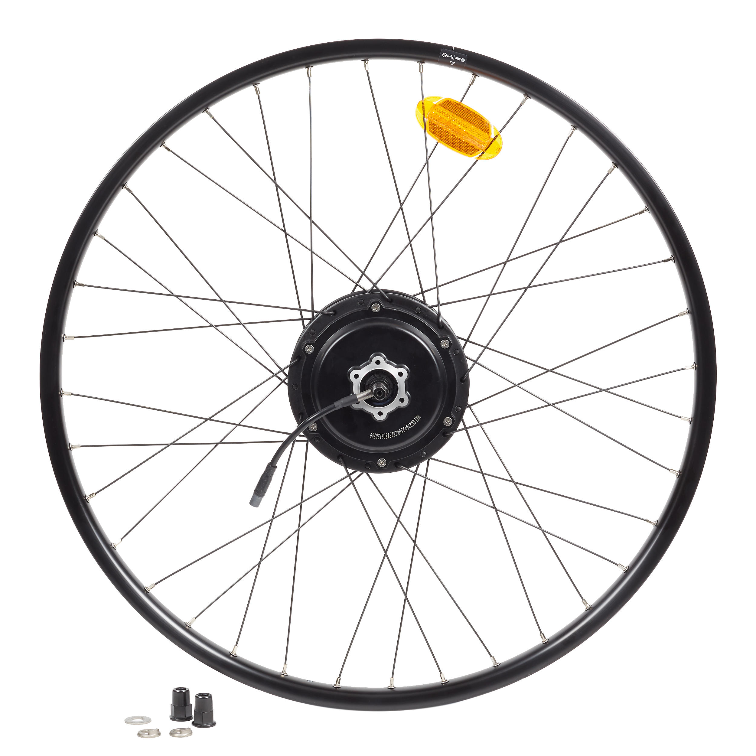 27.5" E-ST 100 MOTORIZED REAR MOUNTAIN BIKE WHEEL WITH CASSETTE DISC BRAKES AND NUT