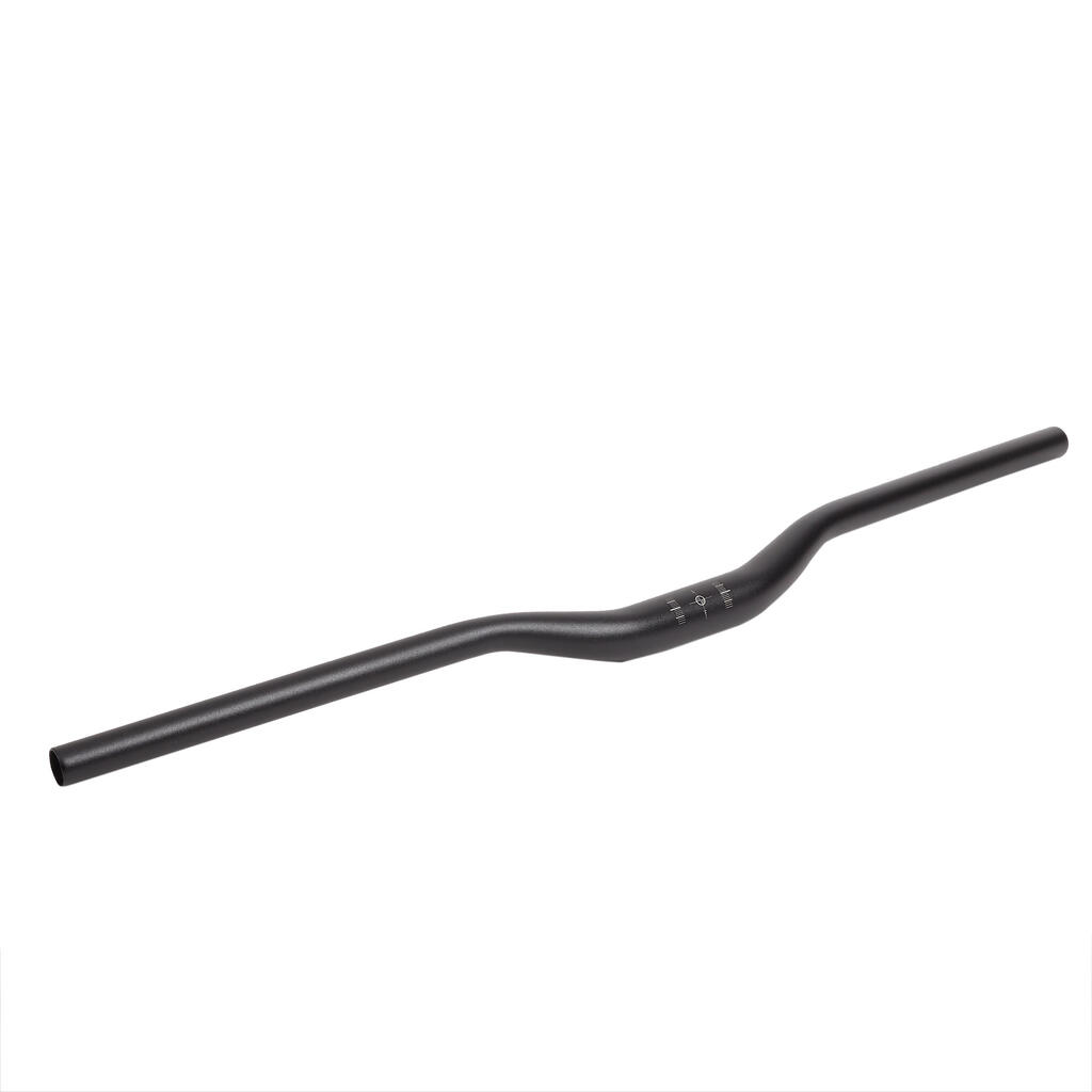 31.6 / 780 mm Aluminium MTB Handlebar 30 mm Rise 9° Backsweep 5° Upsweep - Black