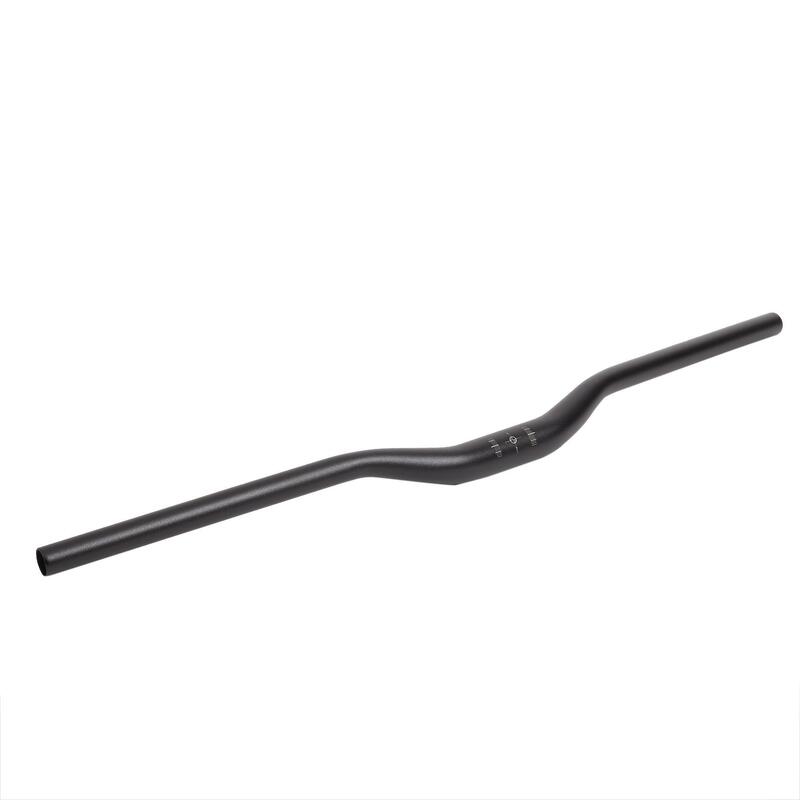 MTB-stuur 31.8 rise 25 mm / back sweep 9° / up sweep 6° 740 mm aluminium zwart
