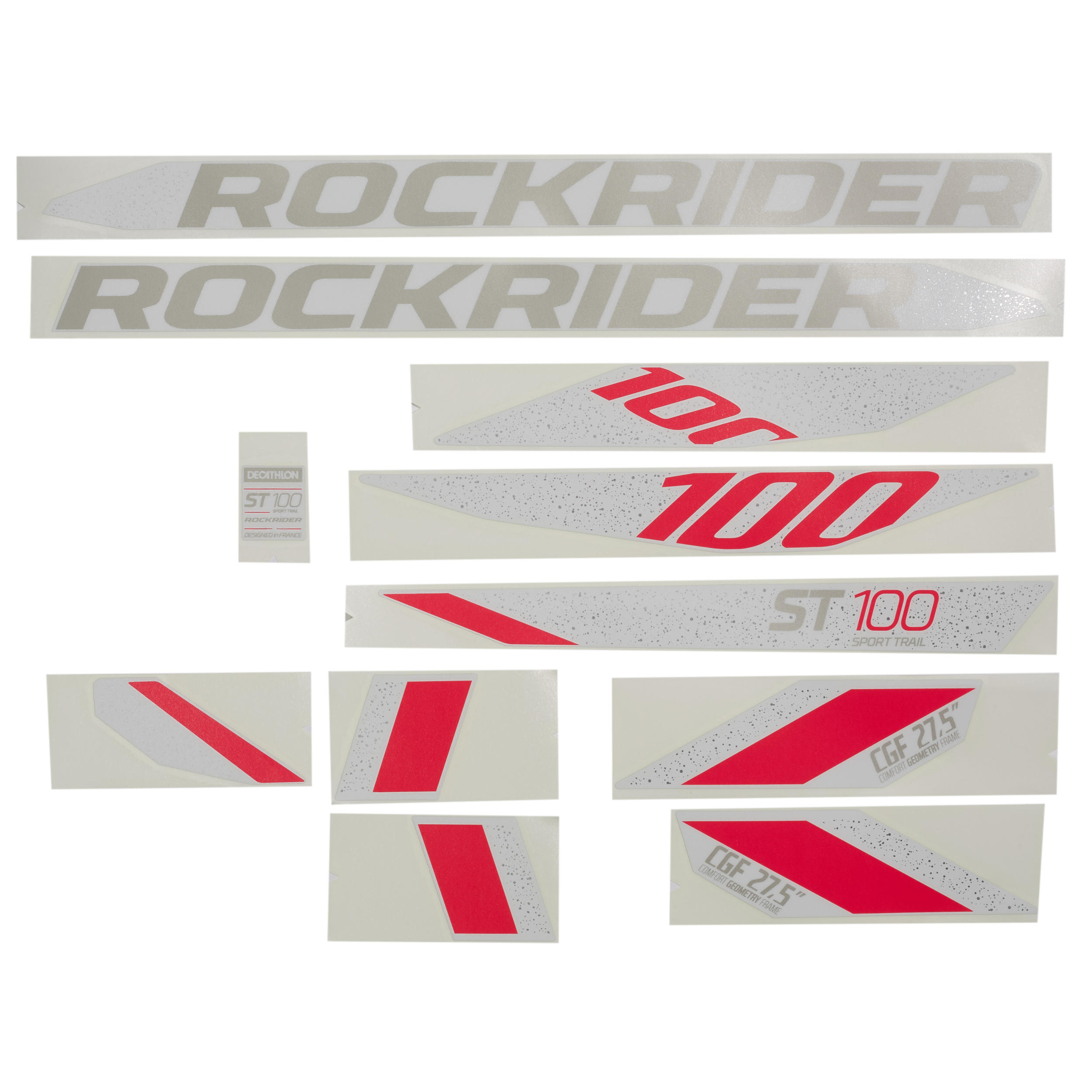 ROCKRIDER Sticker Set E-ST 100 weiß | 03583787948484 ROCKRIDER Sticker Set E-ST 100 weiß | 03583787948484