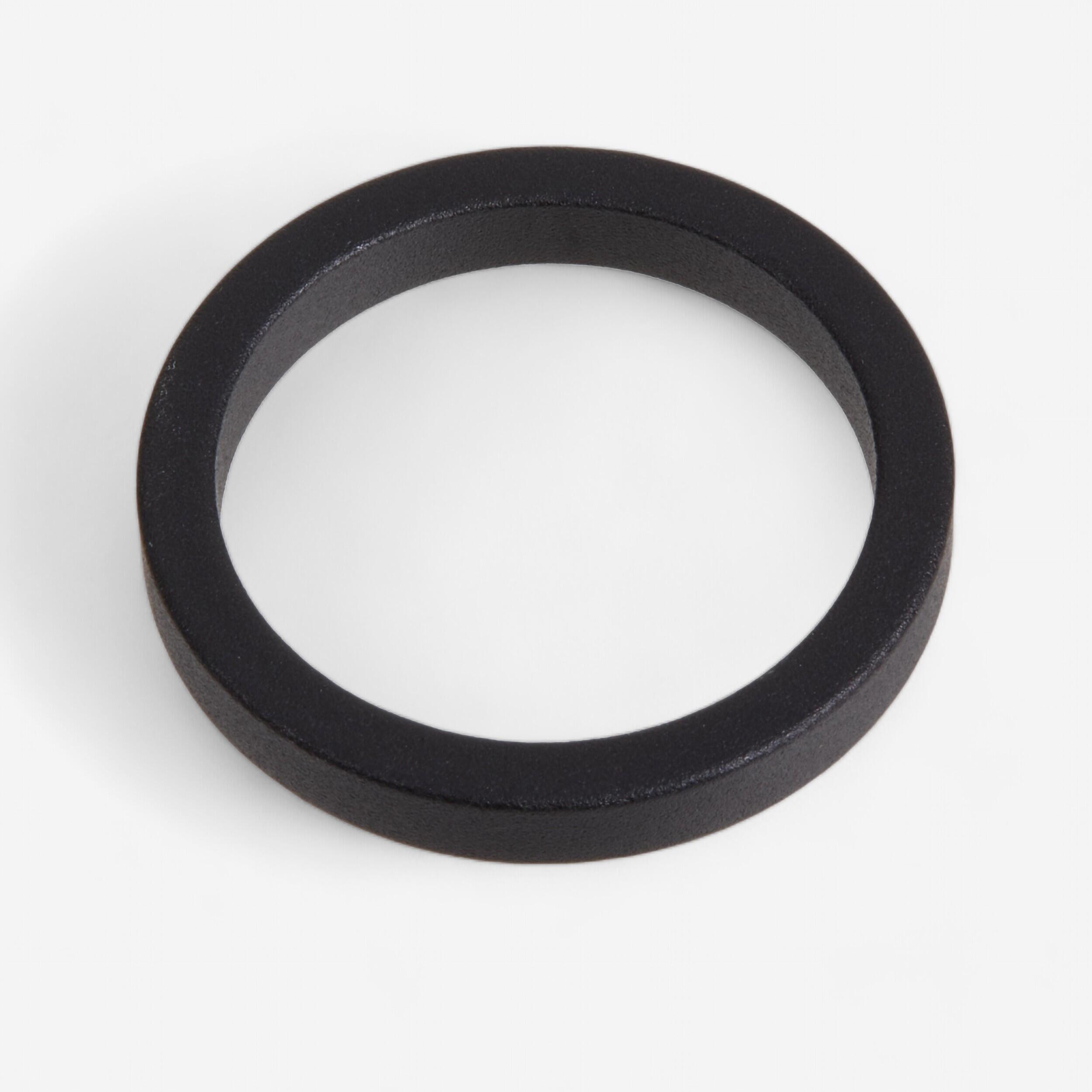 ROCKRIDER SPACER 1"1/8 AHEAD 5MM BUITENDIAMETER 36 MM POLYPROPYLEEN ZWART