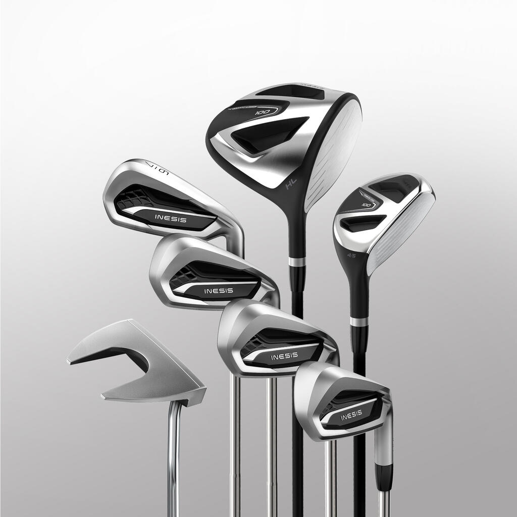 KOMPLET ŠTAPOVA ZA GOLF 100 RIGHTY OD ČELIKA ZA ODRASLE VELIČINE 2 - 7 KOMADA