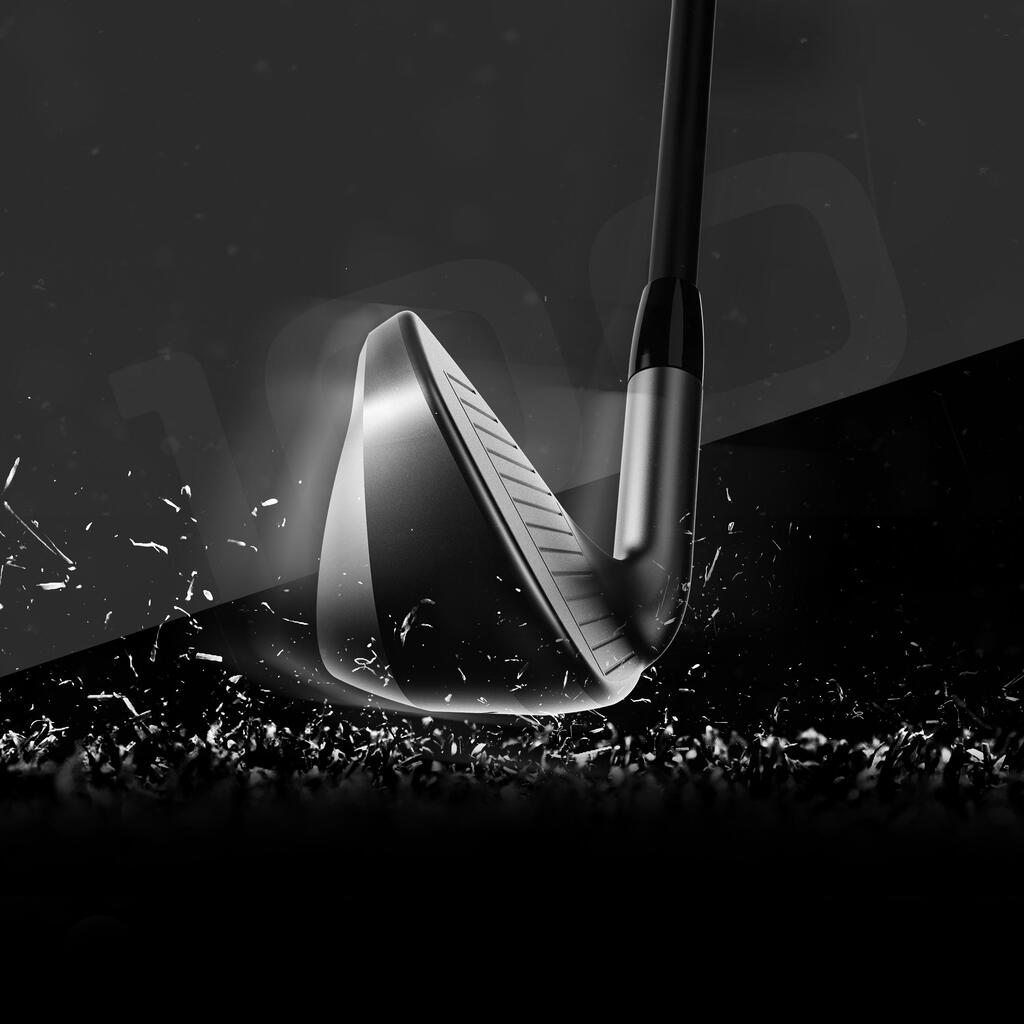 Pieaugušo “Iron” golfa nūja “100”, kreiļiem, 1. izmērs, grafīta