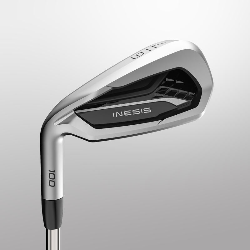 Ensemble de golf de 7 bâtons 100 gaucher taille 2 acier Décathlon