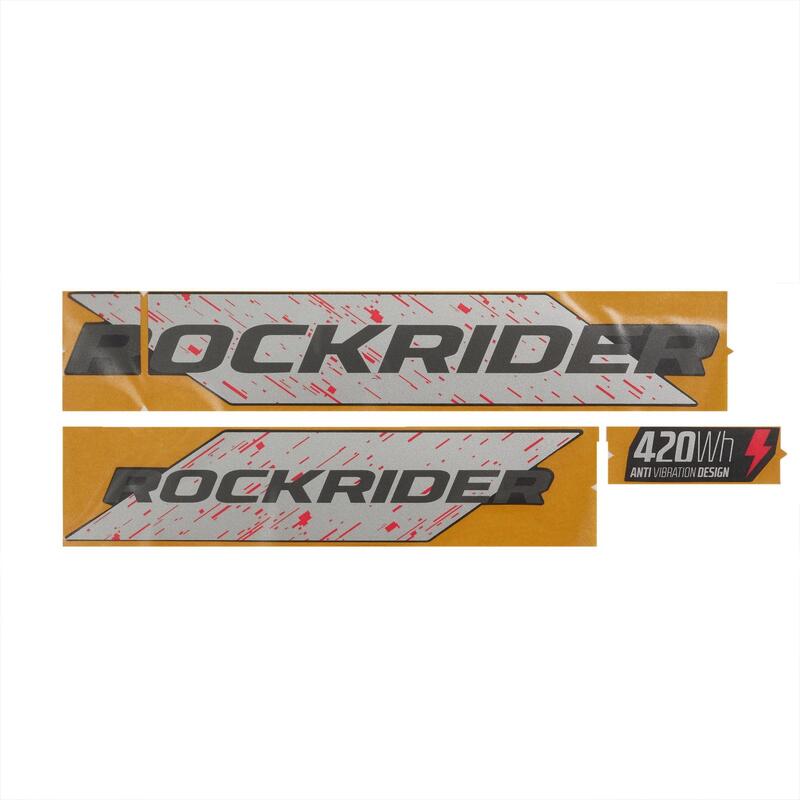 Naklejki na akumulator do roweru Rockrider E-ST 500