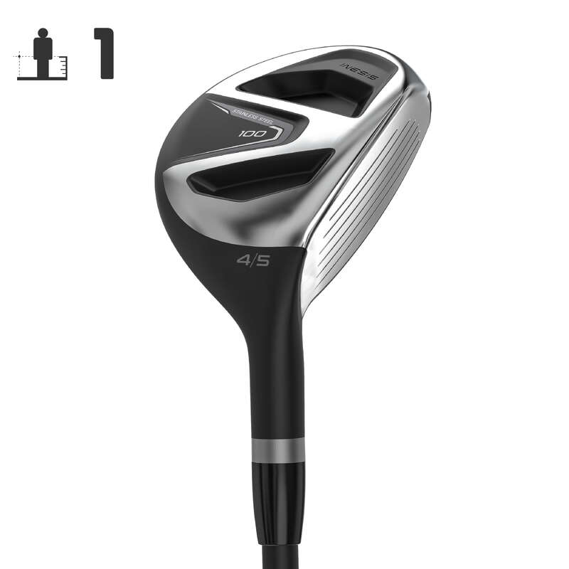 TACOS DE GOLFE PRINCIPIANTE Golf - TACO HÍBRIDO GOLF 100 Destro INESIS - Material de Golf