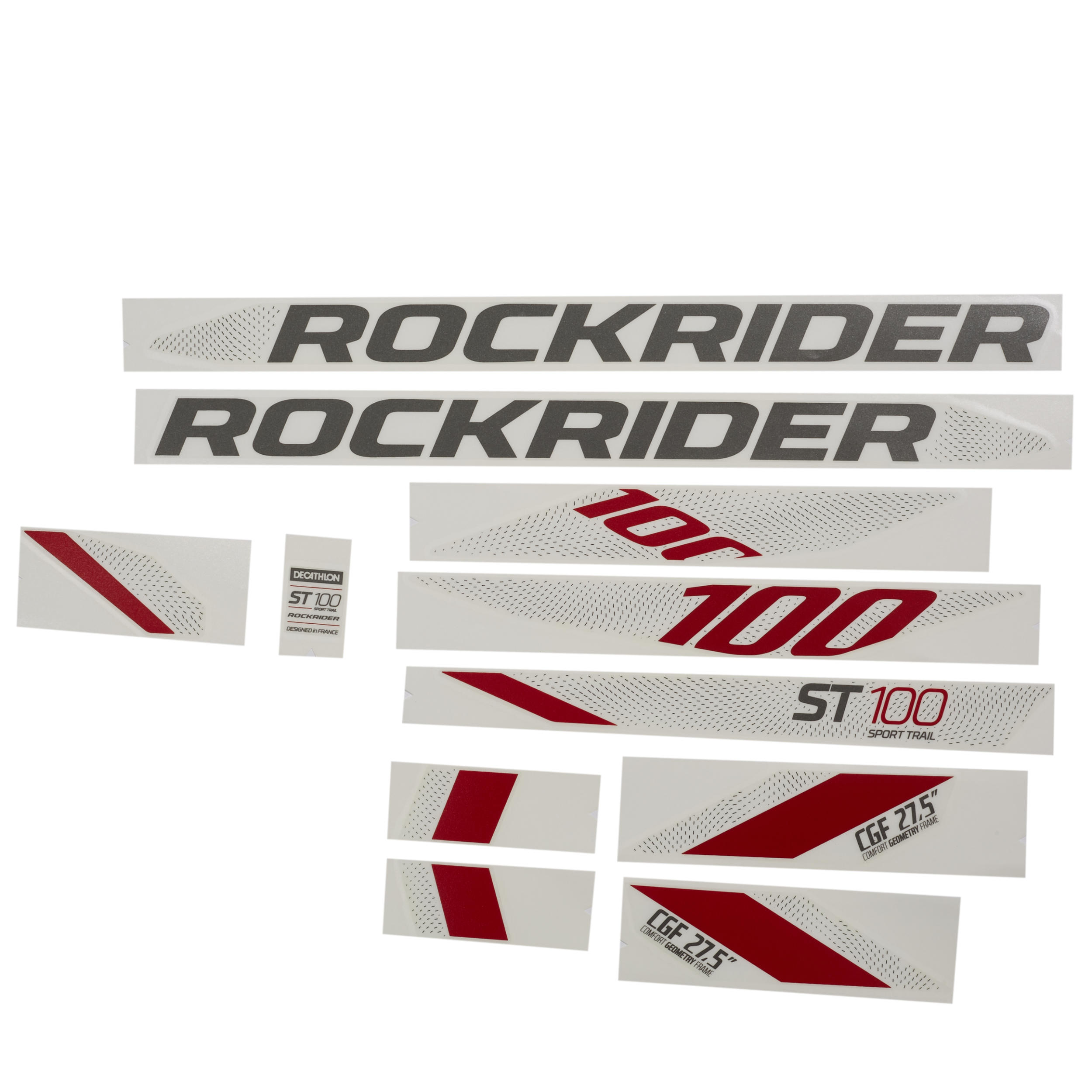 Dekorációs szett ST 100 - REC, piros Rockrider