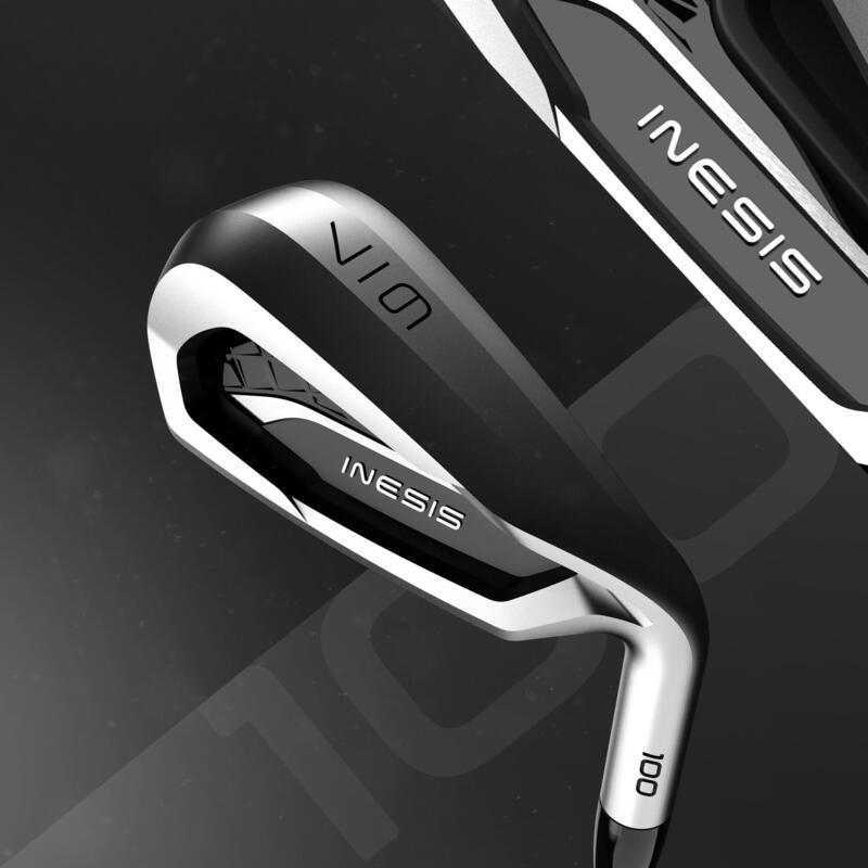 Fer à l'unité golf adulte gaucher taille 2 graphite - INESIS 100