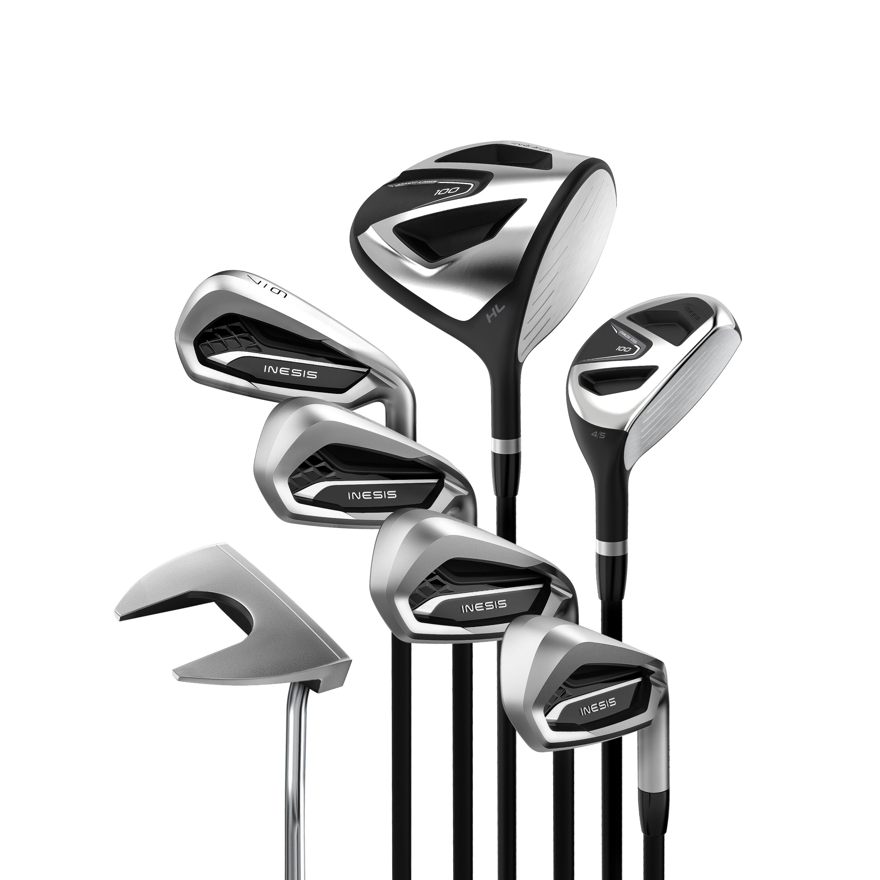 GOLF KIT 7 CLUBS ADULT 100 RIGHT HANDED 