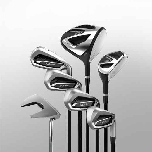 
      ADULT GOLF KIT 7 CLUBS RIGHT HANDED GRAPHITE SIZE 2 - INESIS 100
  