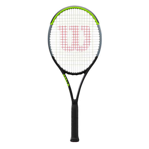 
      Adult Tennis Racket Blade 100L V7.0 - Black/Green UNSTRUNG
  