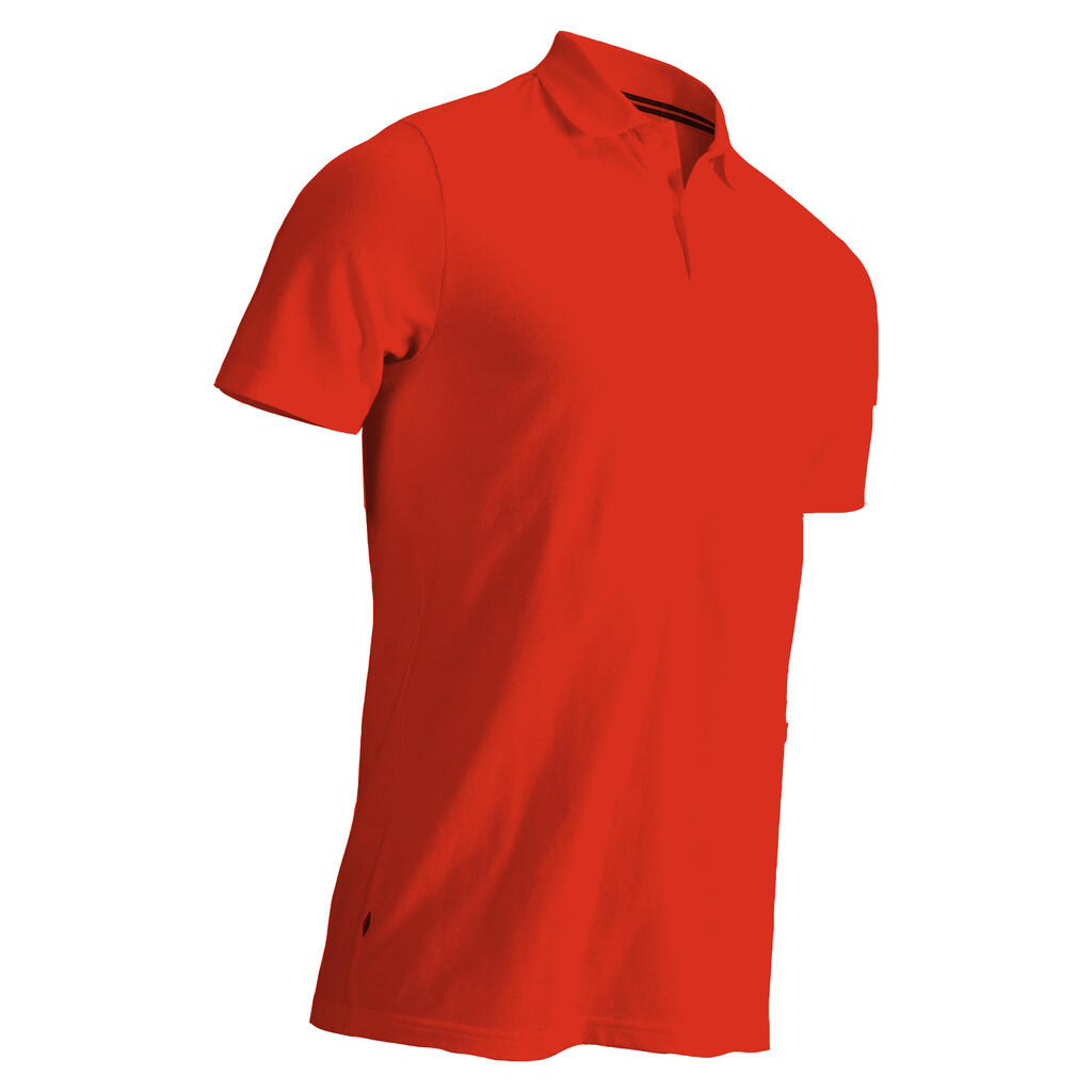 Men's golf short-sleeved polo shirt MW500 red