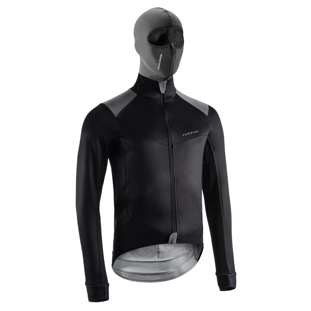Fahrrad Winterjacke RR 900 für kalte Temperaturen schwarz