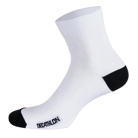 Summer Road Cycling Socks 500 - White