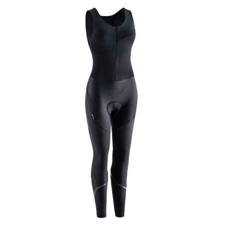 Women's Winter Cycling Bib Tights - Quick Zip