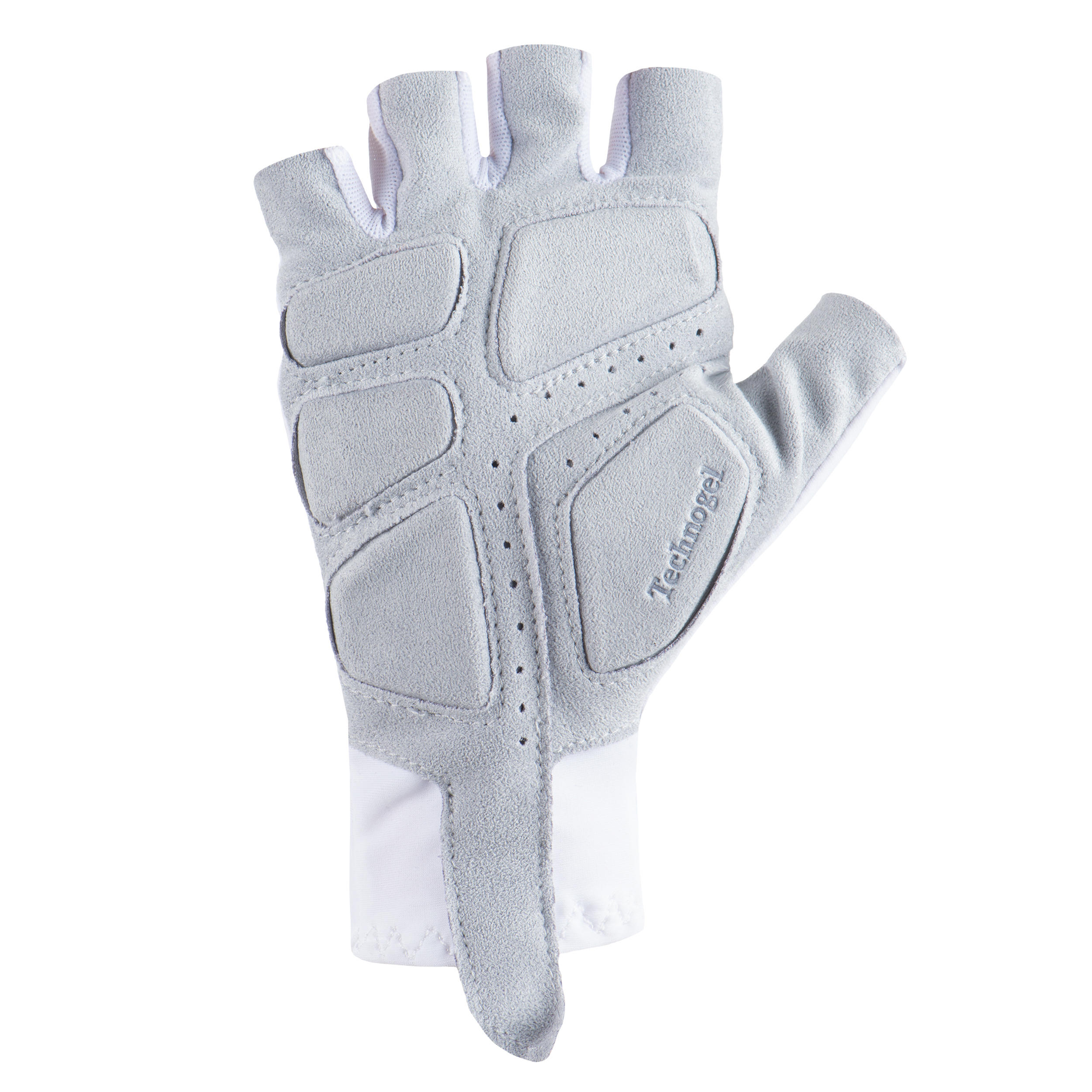 white cycling gloves