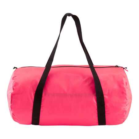 Bolsa deporte fitness plegable para ir al gym 30L rosa