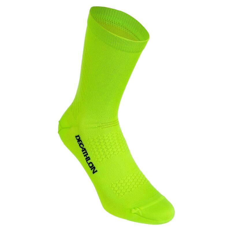 Fahrrad-Socken Rennrad RR 900 neongelb