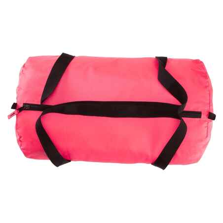 Bolsa deporte fitness plegable para ir al gym 30L rosa