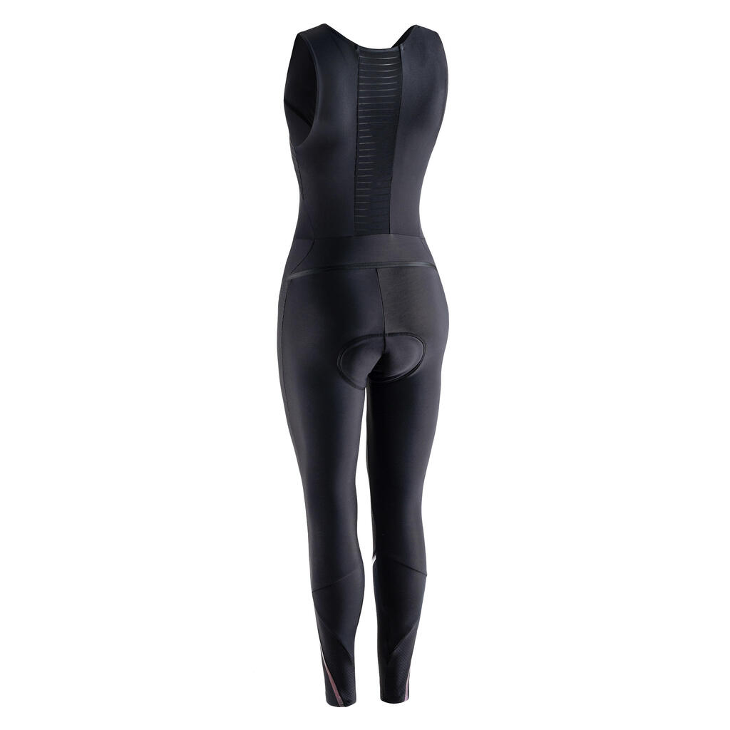 Women's Quick Zip Winter Cycling Bib Tights