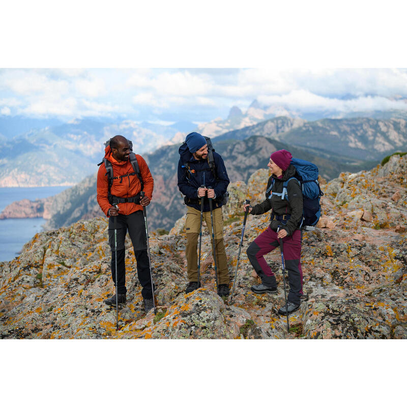 Pánské turistické kalhoty 2v1 TREK 500 hnědé