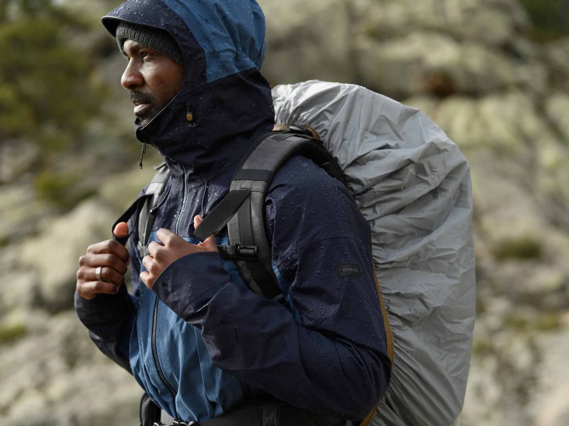 Jachetă impermeabilă compactă trekking